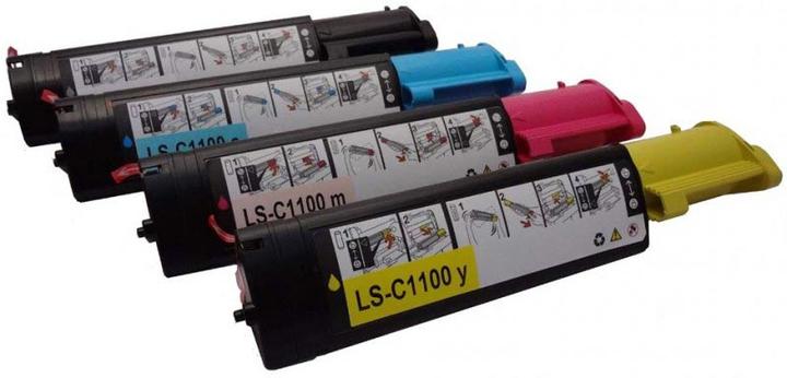 Actual product image Hermex Compatible 4 XXL Toner Epson Aculaser C1100 C13S050190 (M, C, Y, FC)