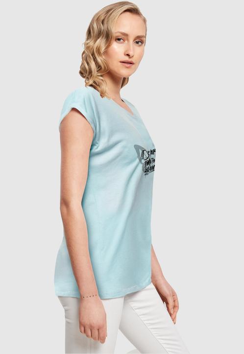 Actual product image Merchcode Ladies Its Your Time To Bloom Extended Shoulder Tee - 112545 (XL)