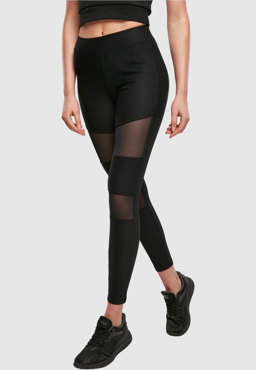 Immagine prodotto Urban Classics Leggings a costine Tech Mesh da donna (4XL)