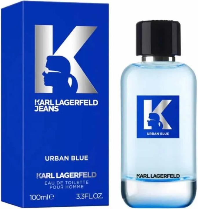 Karl Lagerfeld Jeans Urban Blue Eau De Toilette Spray 100ml (Eau de Toilette, 100 ml)