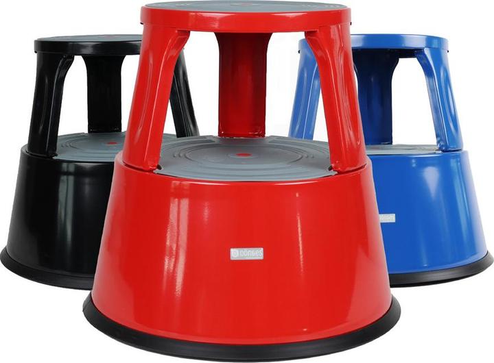 Produktbild Dönges Rollhocker, Metall, schwarz