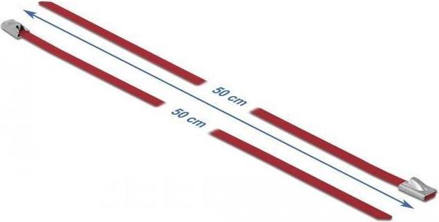 Actual product image Delock Stainless steel cable tie 500x4,6 10 pcs. (Plastic cable ties, 500 mm, 10 pcs.)