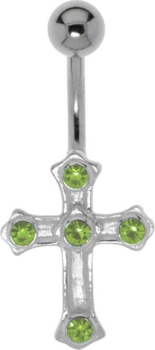 Bijouteria Bauchpiercing (Chirurgenstahl 316L, Kristall, Silber 925)