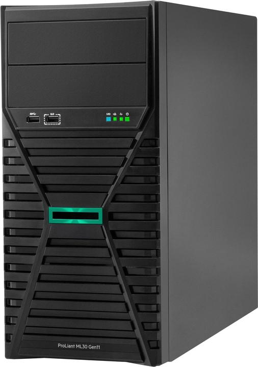 Productafbeelding HPE ProLiant ML30 Gen11 Toren Xeon E-2414 4-Core 2,6GHz 1x32GB-U 4xLFF Non Hot Plug 2x1TB HDD VROC 3 (32 GB, Torenserver)