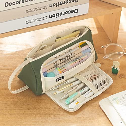 Immagine prodotto Only-Bags.Store Astuccio per matite astuccio per matite per adolescenti di grande capacità per la scuola e l'ufficio