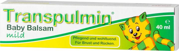Produktbild Transpulmin Baby Balsam mild für Brust und Rücken, 40 ml Creme
