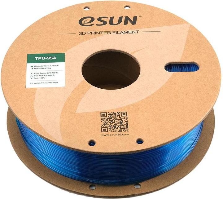 Immagine prodotto eSUN Filamento 3D eTPU-95A 1,75mm Tr. Verde 1kg (TPU, 1.75 mm, 1000 g, Blu)