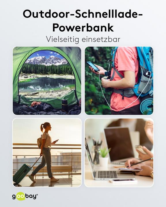 Produktbild Goobay QC/PD Solar (20000 mAh, 18 W, 74 Wh)