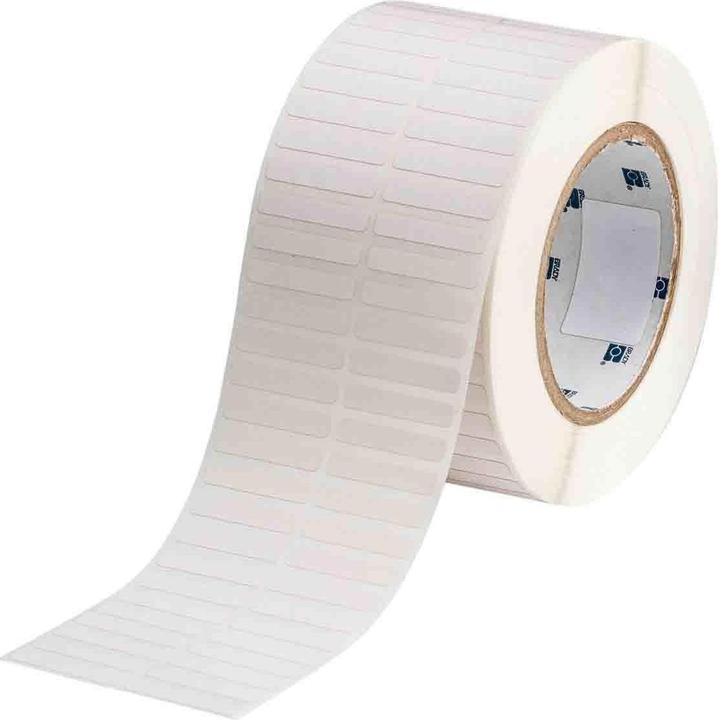 Produktbild Brady THT-40-729-10, Niedrigprofil-Polyimid, Weiss, matt, 34.93 x 6.35 mm, permanent, 2-bahnig (100