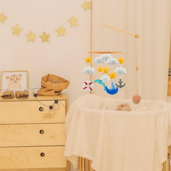 Image du produit Ulysse Couleurs d'Enfance Joli appareil mobile en feutre : la mer