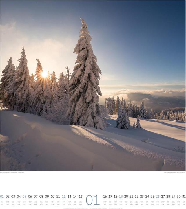 Produktbild Lichtblicke Kalender 2025 (48 x 54 cm, Deutsch, Französisch, Englisch)