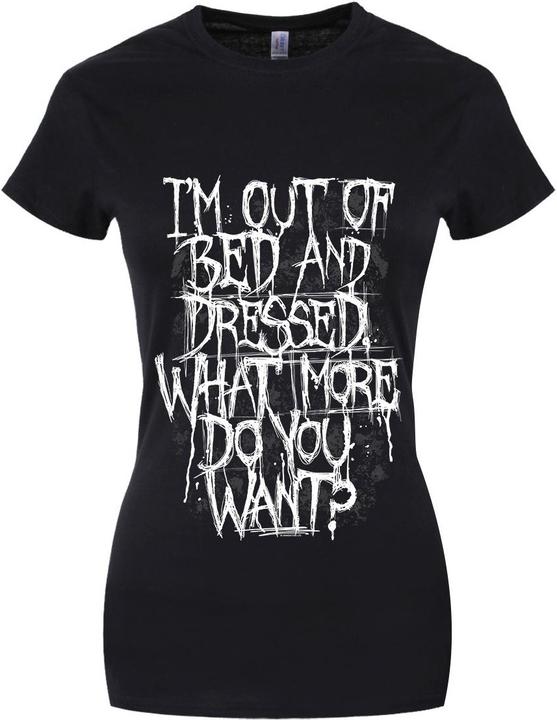 Actual product image Grindstore Im Out Of Bed And Dressed Tshirt (L)