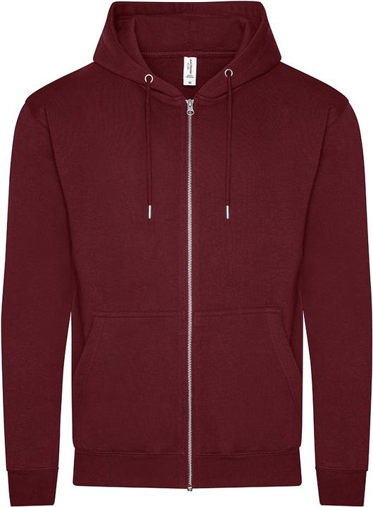 Awdis Hoodie mit durchgehendem Reissverschluss Baumwolle aus biologischem Anbau