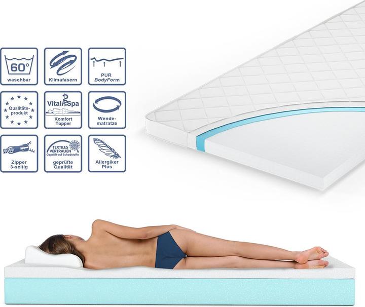 Actual product image VitaliSpa Pur 340 Topper (90 x 200 cm)