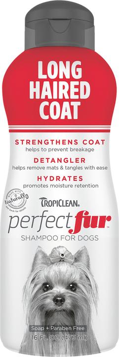 Actual product image Tropiclean PERFECT FUR LONG HAIRED COAT SHAMPOO - 473ML (719.1820) (473 ml, Liquid shampoo)