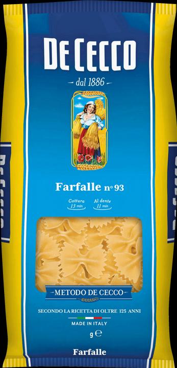 Image du produit De Cecco Farfalle Nr. 93 (500 g)