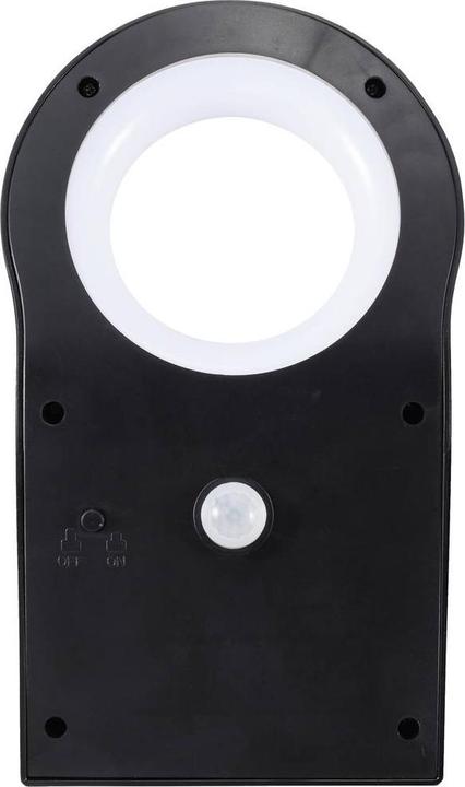 Produktbild Sygonix SY-5653638 Solar-Aussenwandleuchte mit Bewegungsmelder Neutralweiss Schwarz (200 lm, IP44)