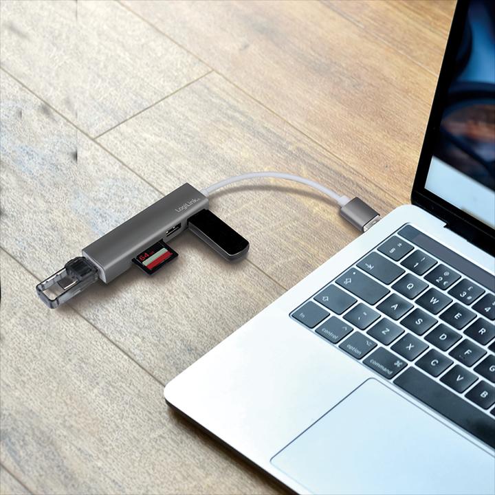 Immagine prodotto LogiLink UA0306 (USB-C, 3 Porti)