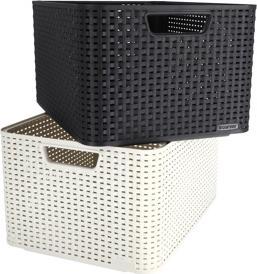 Produktbild Curver STORAGE BOX STYLE L WHITE 205851 (30 l)