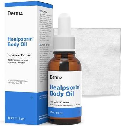 Image du produit Hermz Dermz Healpsorin Body Oil Huile corporelle pour le psoriasis et la dermatite atopique 30Ml (Huile pour le corps, 30 ml)