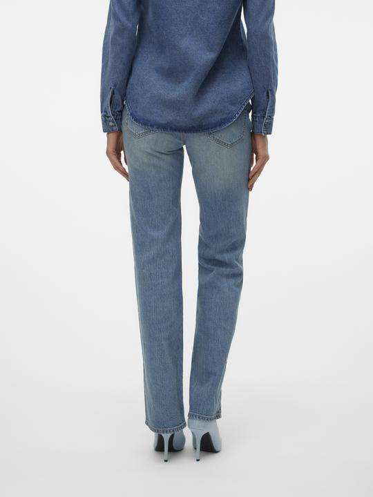 Actual product image Vero Moda VMTESSA Hohe Taille Gerade geschnitten Jeans Weit geschnitten (W26/L32)