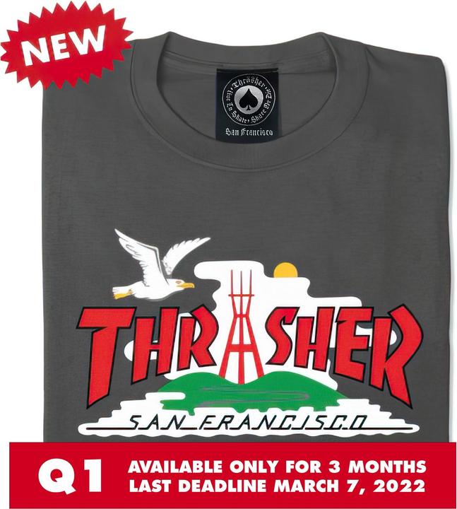 Immagine prodotto Thrasher Maglietta con logo della città (M)