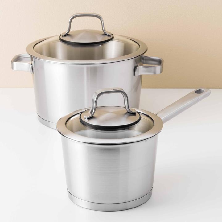 Produktbild BergHoff Kochtopfset 10tlg Manhattan (16 cm, Pfannenset + Topfset, Edelstahl)