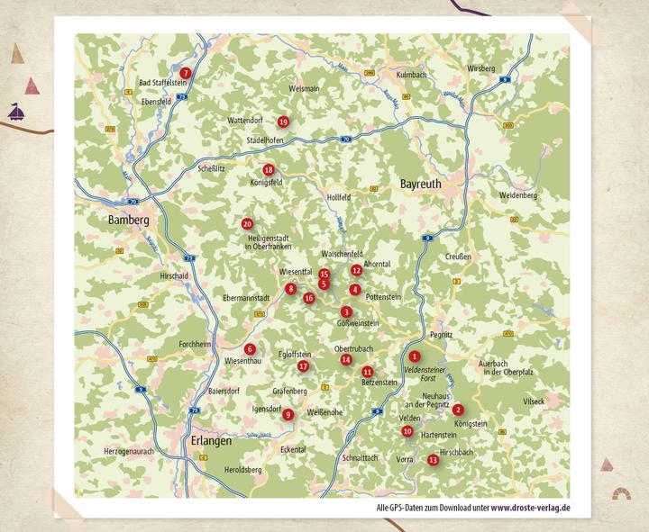 Produktbild Fränkische Schweiz. Wandern für die Seele (Deutsch, Daniela Reisch, 2021)
