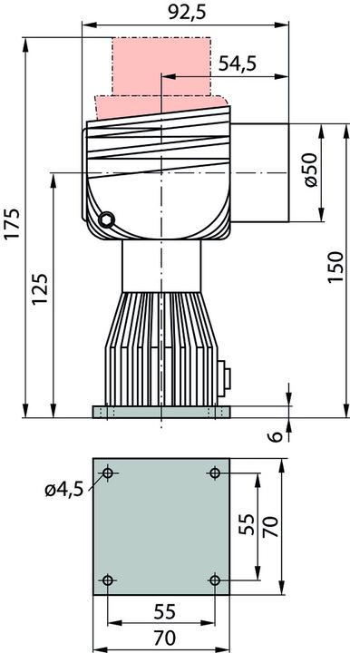 Actual product image Dormakaba Electromagnets EM 500 H (Indoor)