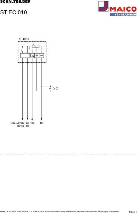 Image du produit Maico Elektroapparate-Fabrik GmbH Potentiomètre de mesure 10V ST EC 010
