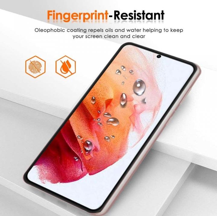 Actual product image Screenguard Samsung Galaxy S21 Full Screen Protective Glass Film 2.5D 9H (1 Piece, Samsung Galaxy S21)