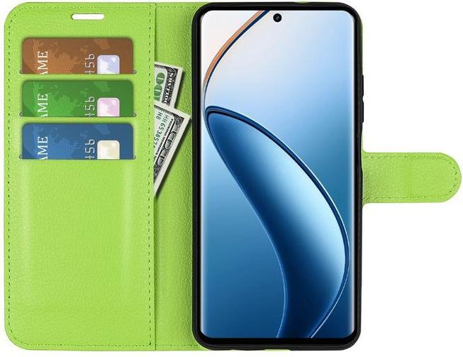Actual product image MU Classic Litchi Leather Bookcover Series (Realme 12)