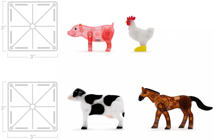 Produktbild Magna-Tiles Bauernhof-Tiere Set