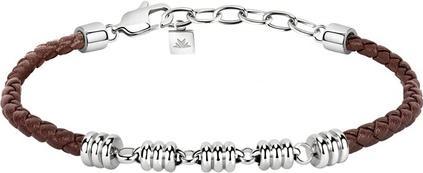 Morellato Brown leather bracelet Cross SKR56 (M) (Edelstahl, Polyurethan)
