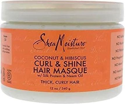 Immagine prodotto Shea Moisture Maschera per capelli Cocco e Ibisco Curl (340 g) (1200 ml)