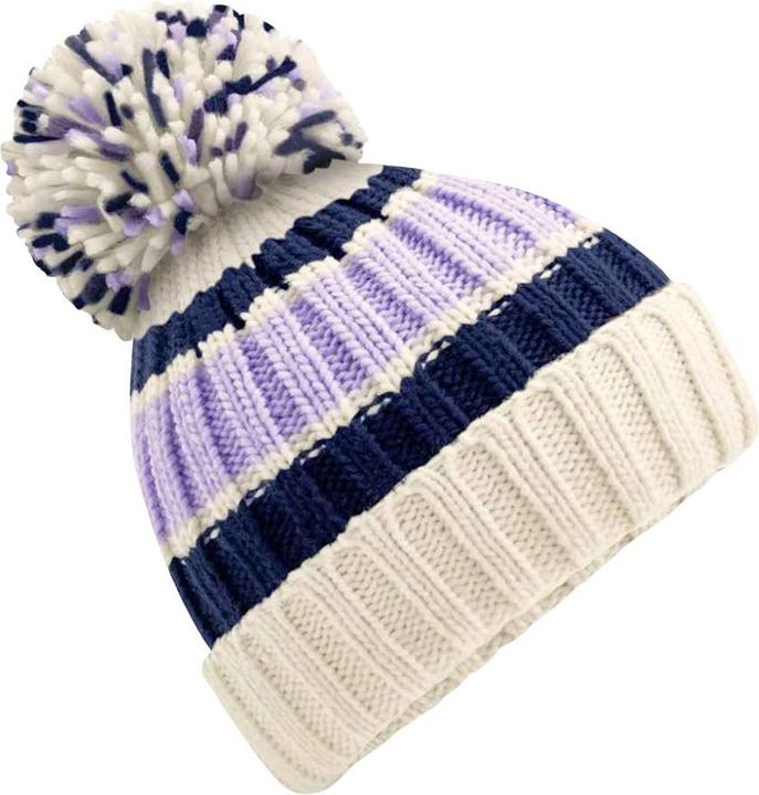 Beechfield Hygge Striped Mütze (One Size)