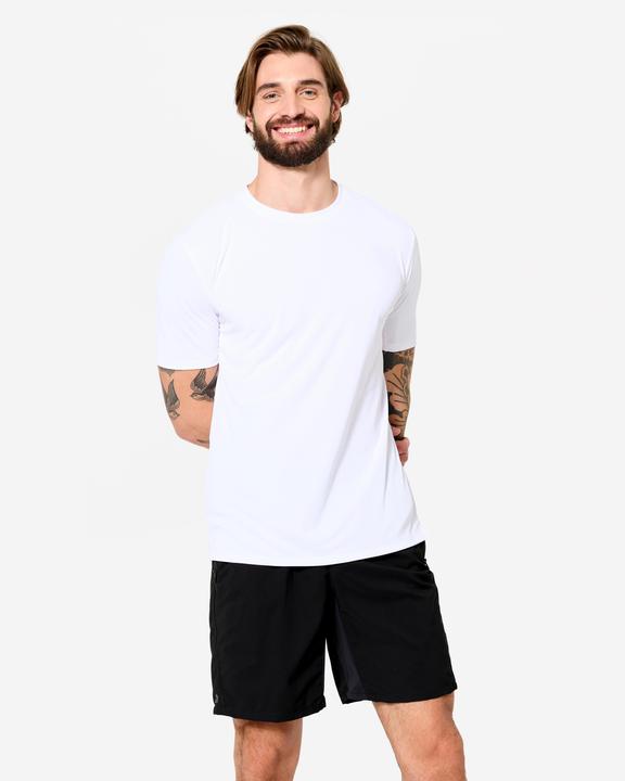 Domyos T-Shirt Herren Stretch - weiss