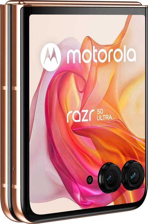Productafbeelding Motorola RAZR 50 Ultra 12/512 GB Perzik Fuzz (512 GB, Perzikpluis, 6.90", SIM + eSIM, 50 Mpx, 5G)