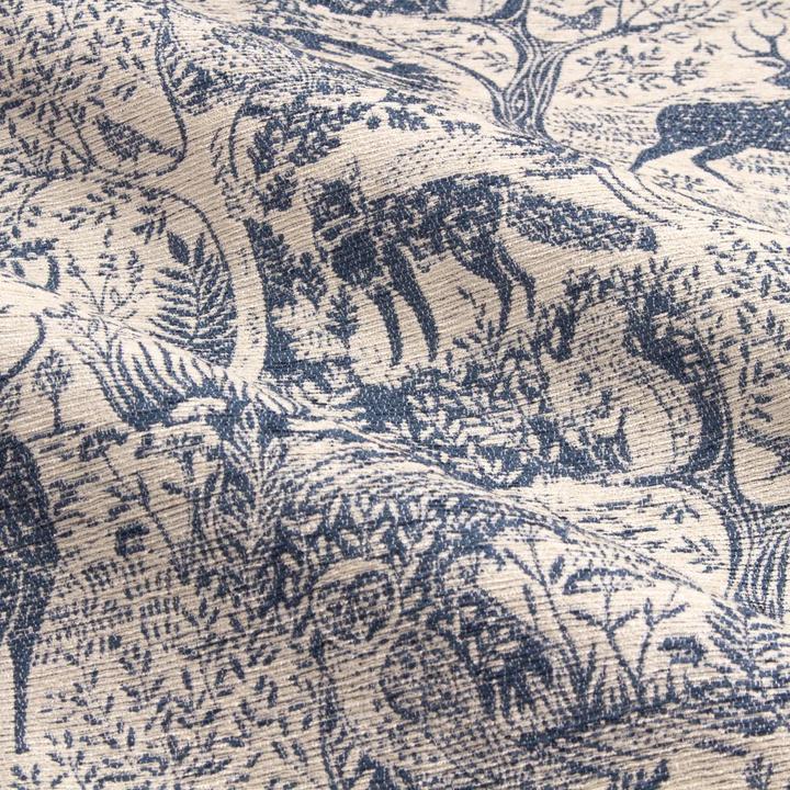 Produktbild Furn Ösenvorhänge Winter Woods Chenille Tiere (117 x 137 cm)