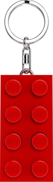 Actual product image Euromic LEGO Taschenlampe 2x4 Stein rot Schlüsselanhänger