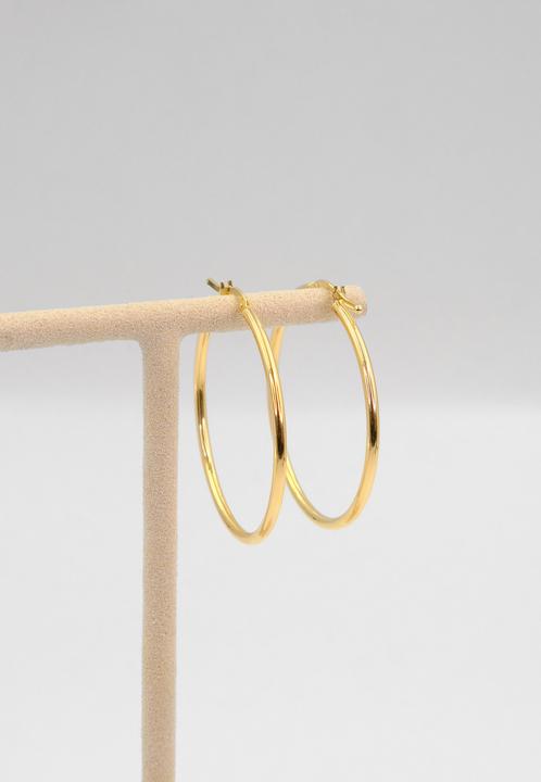 Actual product image Muau Creoles (750/18 K Gold)
