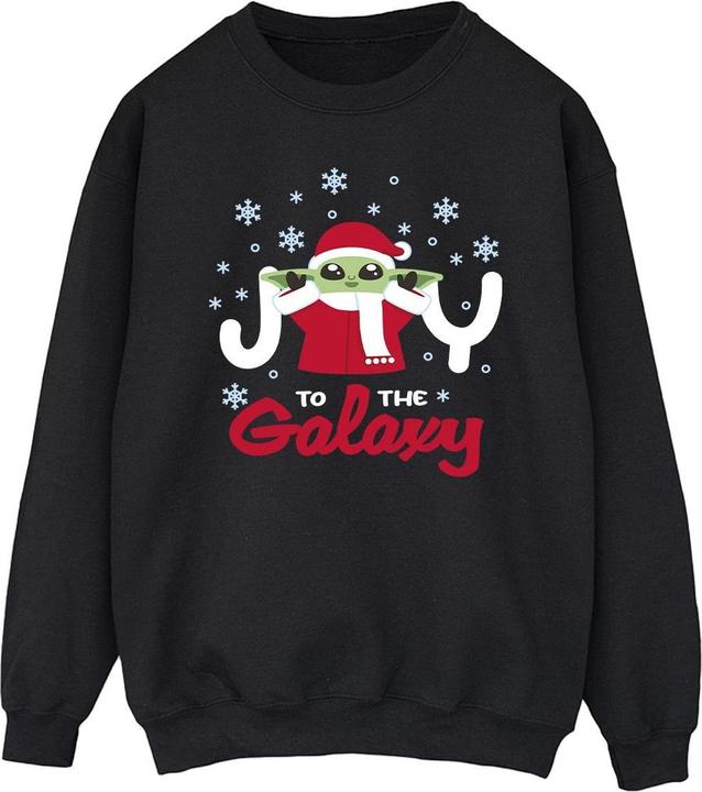 Actual product image Star Wars Mens The Mandalorian Joy To The Galaxy Sweatshirt (4XL)