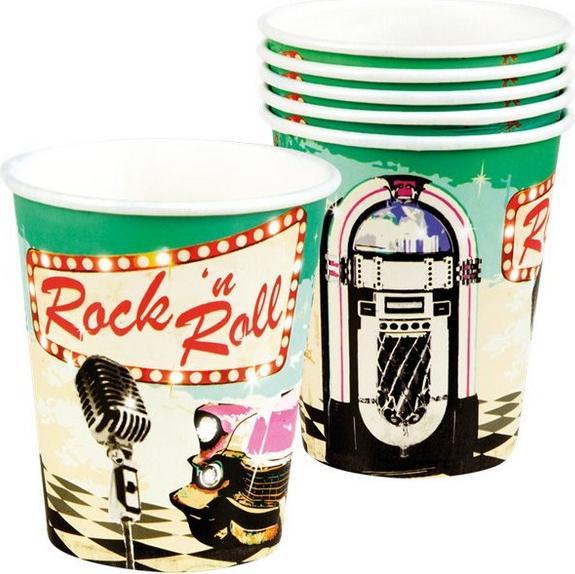 Produktbild Boland Party Becher Rock N Roll Papier 6erPack (6 x)