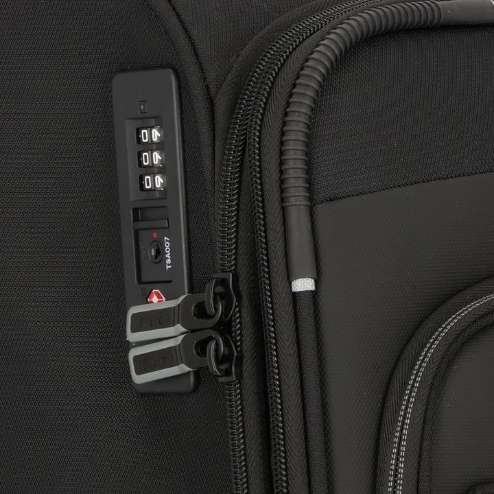 Actual product image D&N Travel Line 9504 4-wheel trolley M 67 cm with expansion fold (67 l, M (50 - 90l))