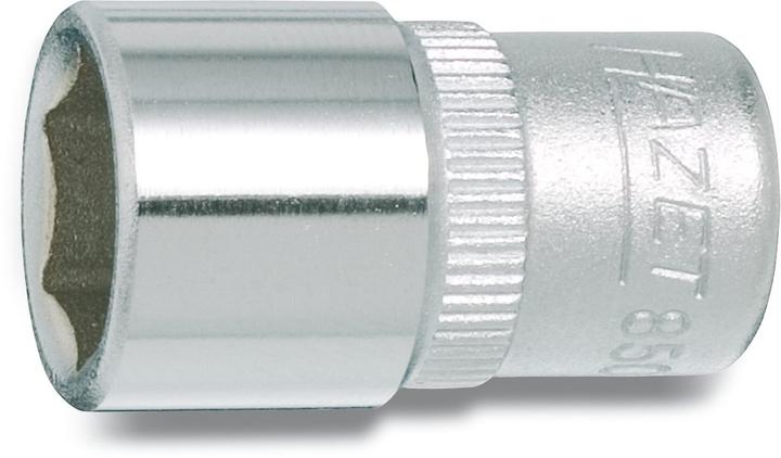 HAZET Steckschlüsseleinsatz ∙ Sechskant 850-10 ∙ Vierkant6,3 mm (1/4 Zoll) ∙ Aussen Sechskant-Tracti… (10 mm)
