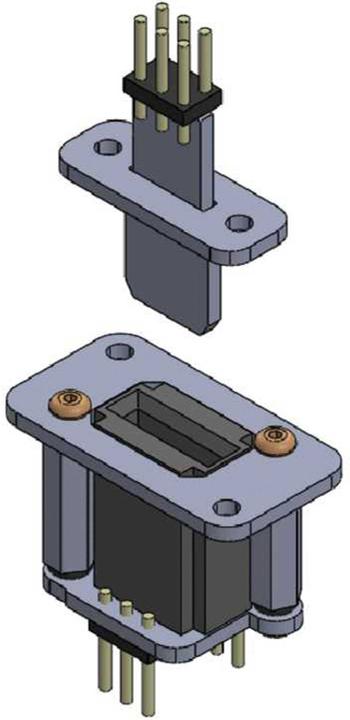 Produktbild Unilight direktsteckverbindung header mit 3 primä polen, bausatz, 2pcs, uni kontaktleiste