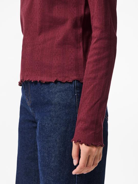 Produktbild Pieces Pcmarie Ls O-Neck Poin Top Jrs Noos Bc (L)