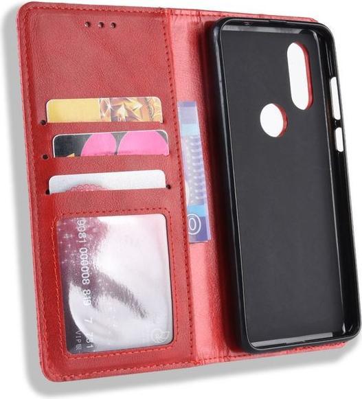 Image du produit MU Style Housse en cuir Vintage Style Bookcover (Motorola One Vision)