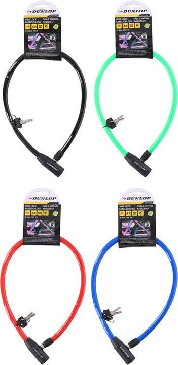 Dunlop Cable, anti-theft device for a bicycle (blue)
