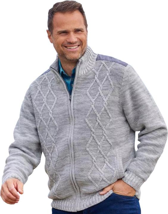 Immagine prodotto Atlas For Men Giacca da uomo in maglia foderata in pile (L)